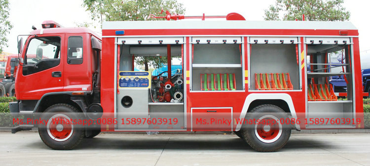 240HP ISUZU FVR Emergency Fire Rescue Truck Fire Engine   