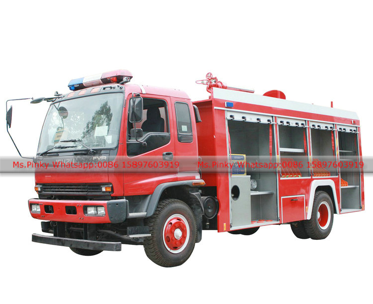 240HP ISUZU FVR Emergency Fire Rescue Truck Fire Engine   