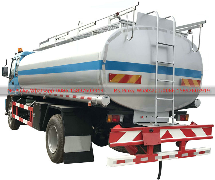 205HP ISUZU FTR Fuel Tank Truck 4000Gallons Crude Oil Tank Truck  