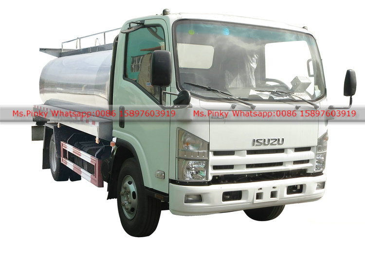 700P ISUZU Fresh Milk Transportation Truck 190HP ISUZU Truck With Milk Tank 6000L