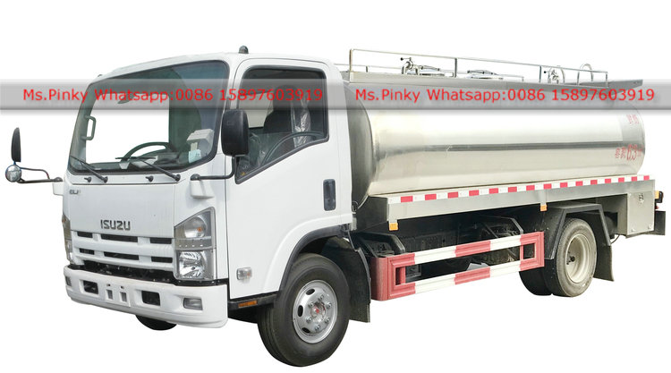 700P ISUZU Fresh Milk Transportation Truck 190HP ISUZU Truck With Milk Tank 6000L