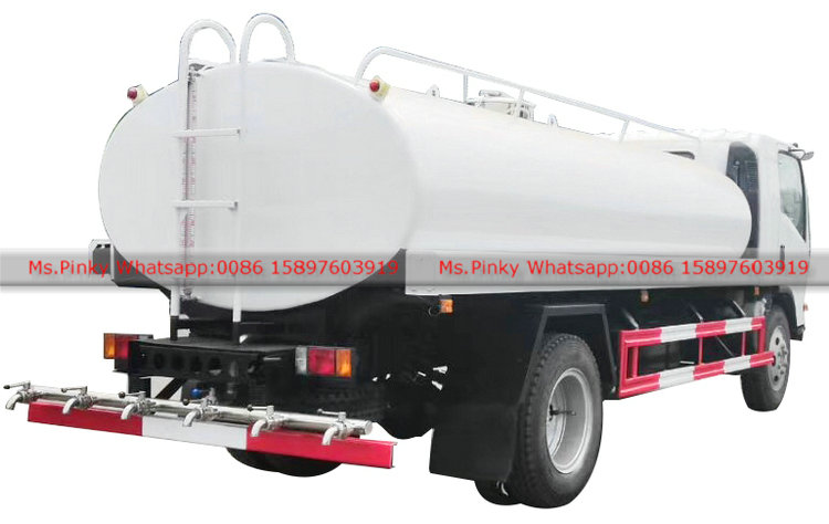 6-8Tons ISUZU Potable Water Truck 190HP ISUZU Drinking Water Car With one Bed