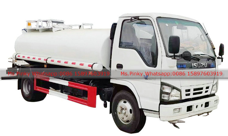 ISUZU 4-5MT Drinking Water Truck Sprarying Water Tank Truck Food Grade Tank body