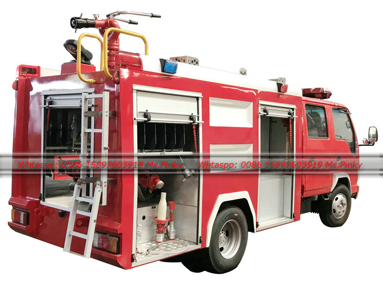 98HP ISUZU Fire Truck 2Tons Fire Fighting Truck water and foam 2000Liters