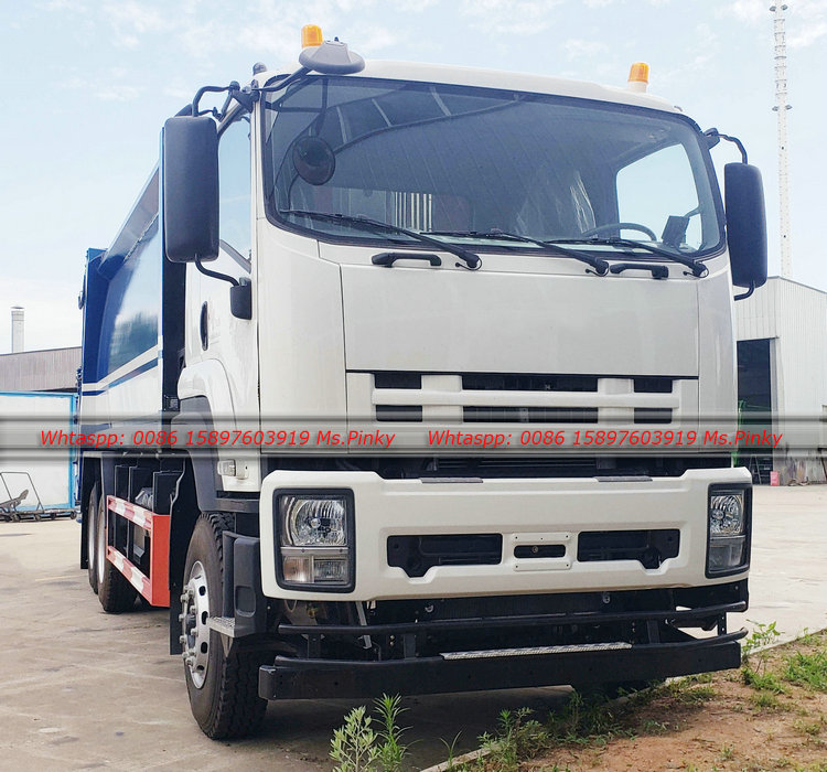 460HP ISUZU Heavy Duty Truck 15cbm to 18cbm Compressor Garbage Truck 