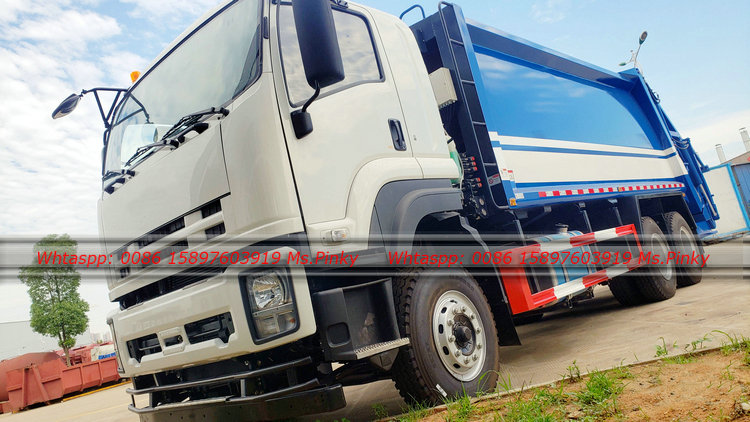 460HP ISUZU Heavy Duty Truck 15cbm to 18cbm Compressor Garbage Truck 