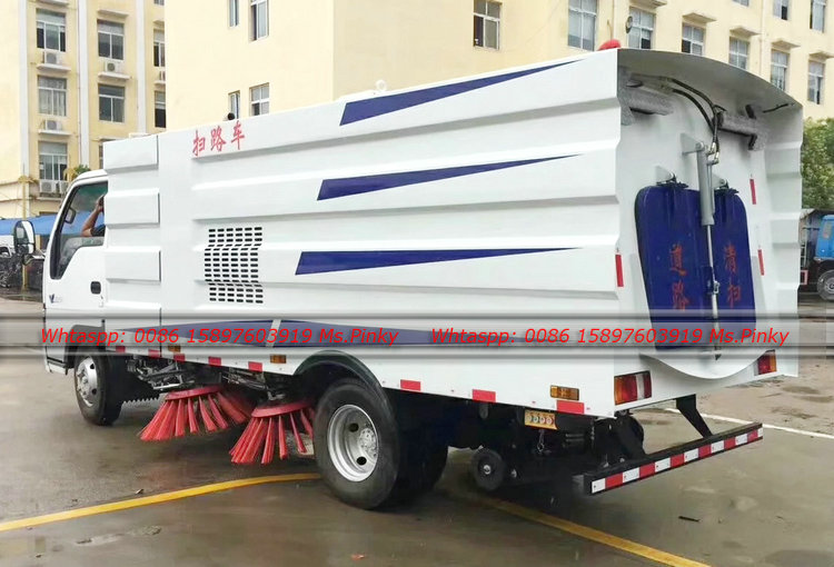 120HP ISUZU Street Sweeper Truck Road Cleaner Vehicle 