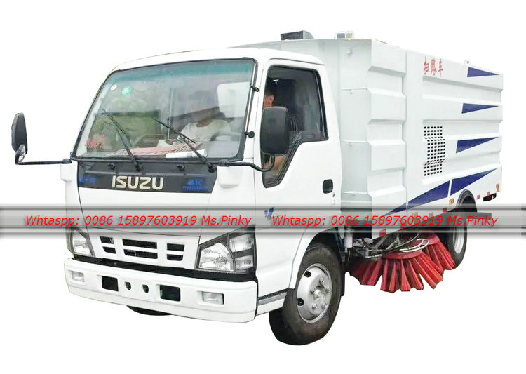 120HP ISUZU Street Sweeper Truck Road Cleaner Vehicle 