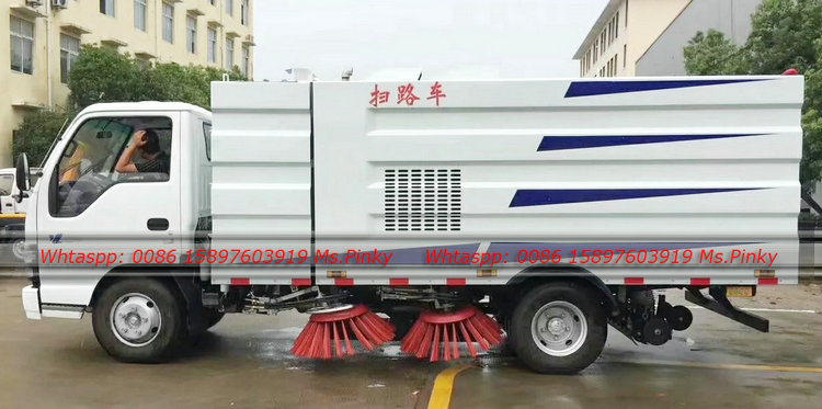 120HP ISUZU Street Sweeper Truck Road Cleaner Vehicle 