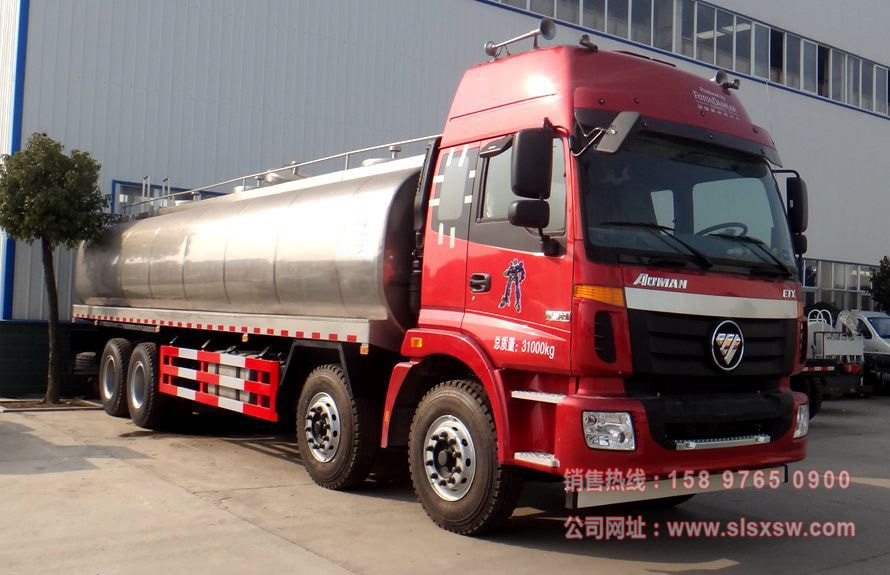 欧曼前四后八鲜奶运输车