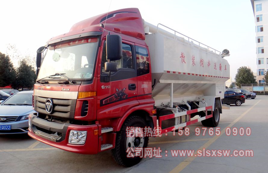 福田欧马可10吨饲料运输车