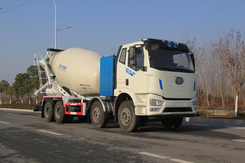 解放8X4纯电搅拌车