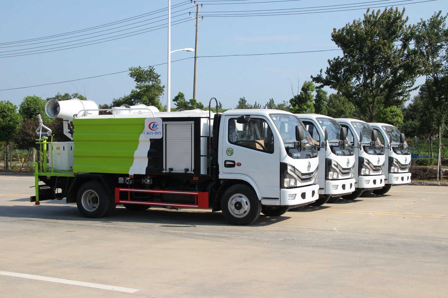 蓝牌国六东风5吨水D6抑尘车