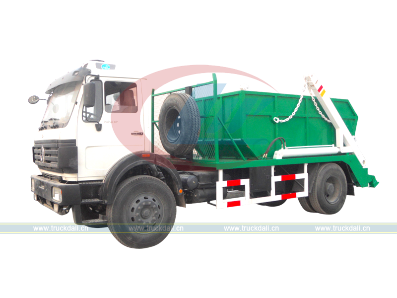 Swing Arm Garbage Truck BEIBEN 8cbm