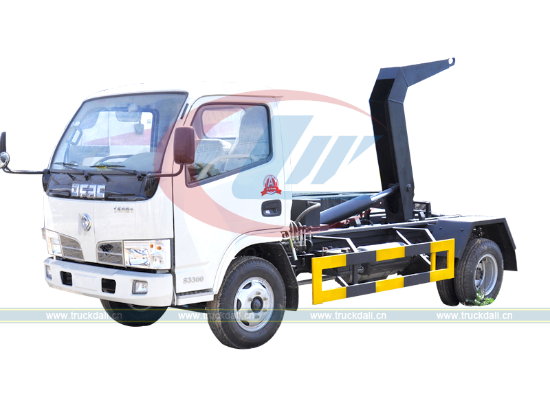 Hook loader Garbage Truck Dongfeng 4cbm