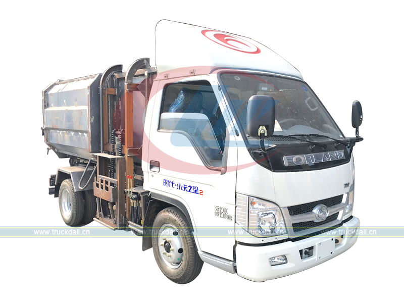 Side Load Garbage Truck Forland 4cbm