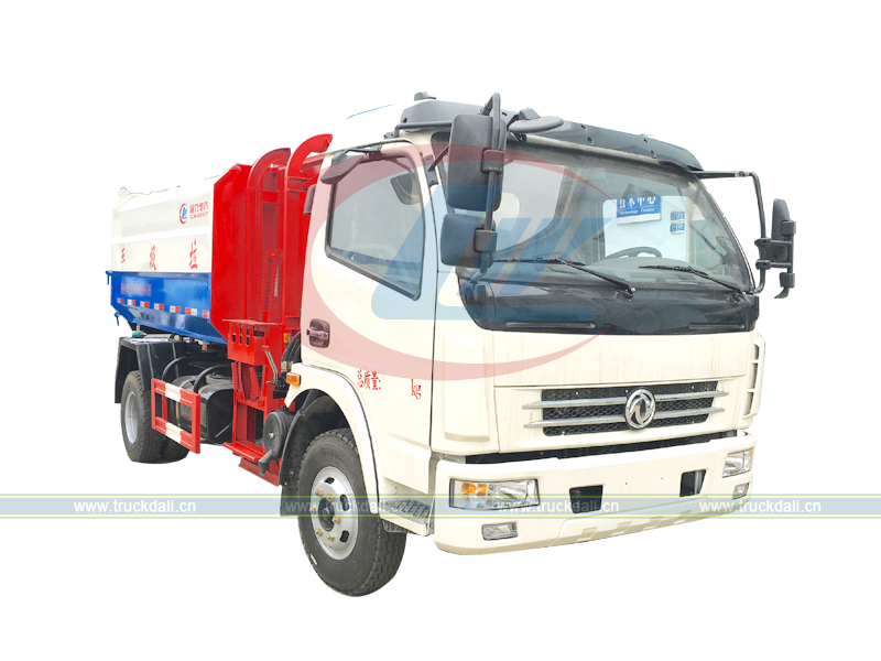 Side Load Garbage Truck Dongfeng 6cbm