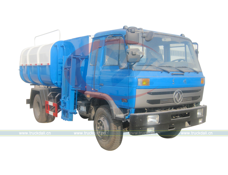 Side Load Garbage Truck Dongfeng 8cbm