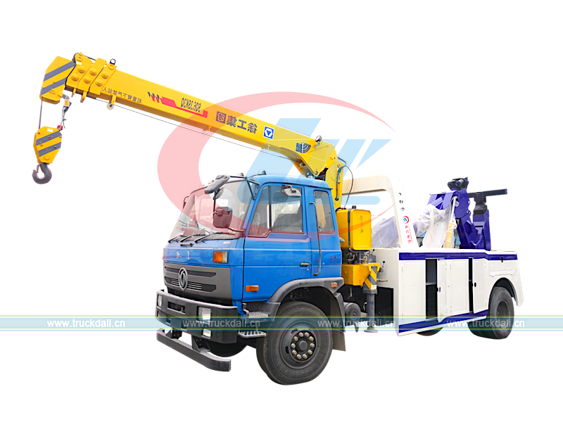 8T Tow Truck with Crane Dongfeng