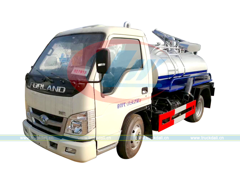 Fecal Suction Truck 3m3 Forland1