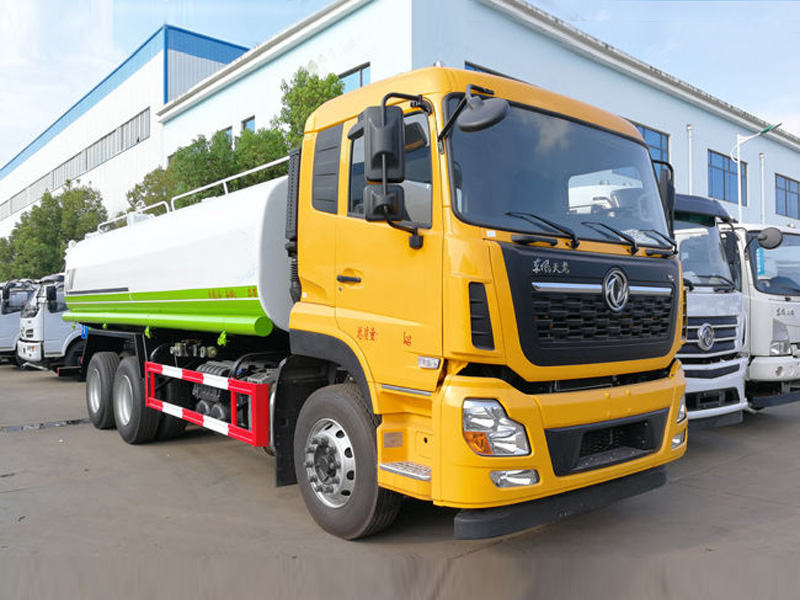 国六东风天龙后双桥洒水车