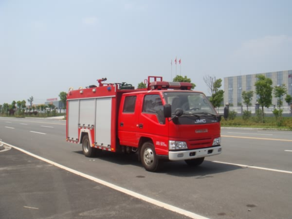江铃双排水罐消防车|1.5吨水罐消防车
