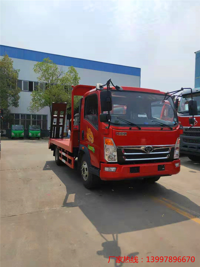 重汽豪曼单桥平板运输车