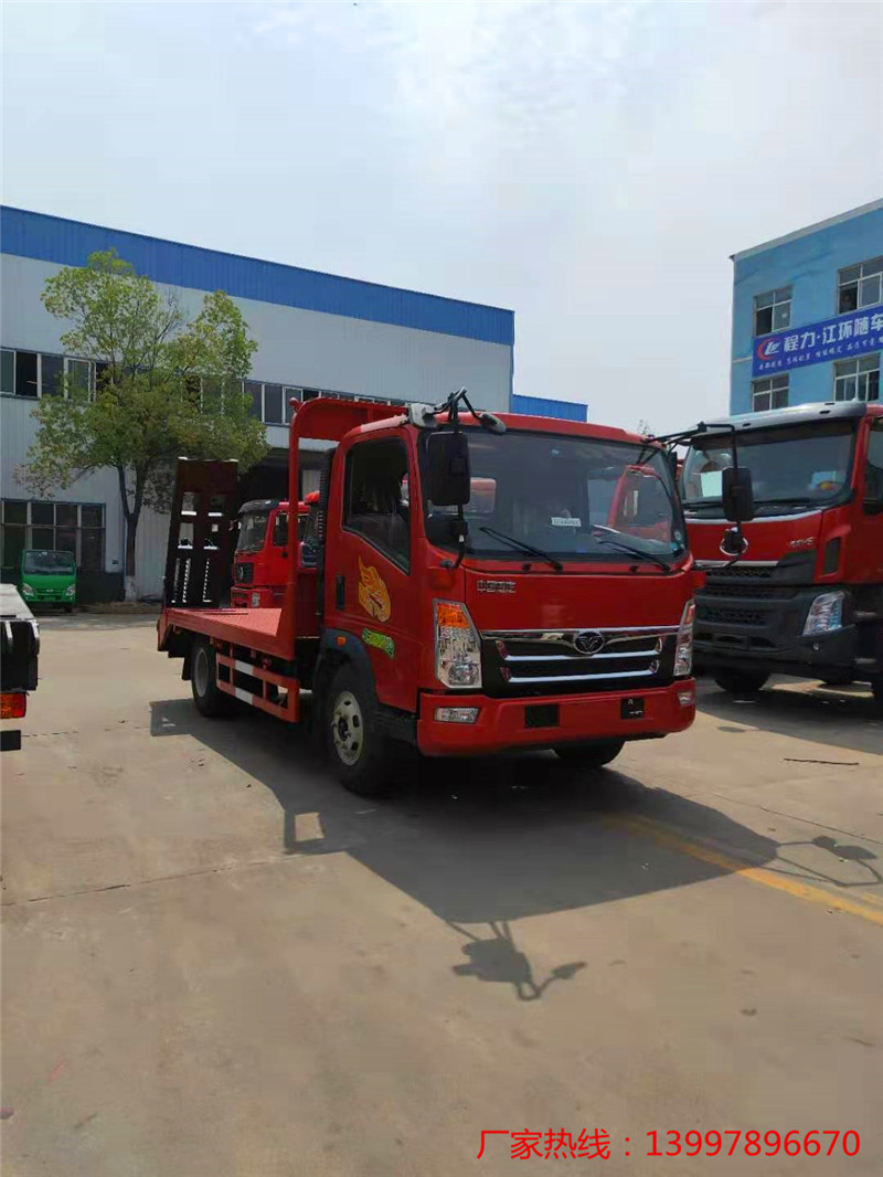 重汽豪曼单桥平板运输车
