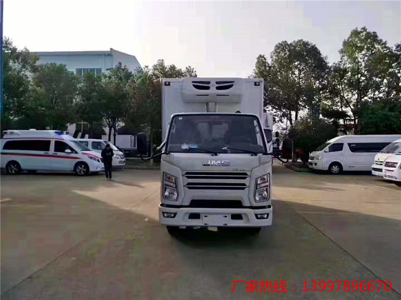 江铃国六4.2米蓝牌冷藏车