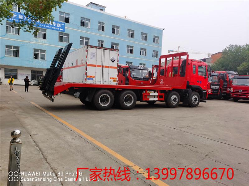 江淮前四后八平板运输车