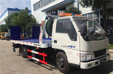 江铃蓝牌一拖二清障车|江铃一拖一救援车